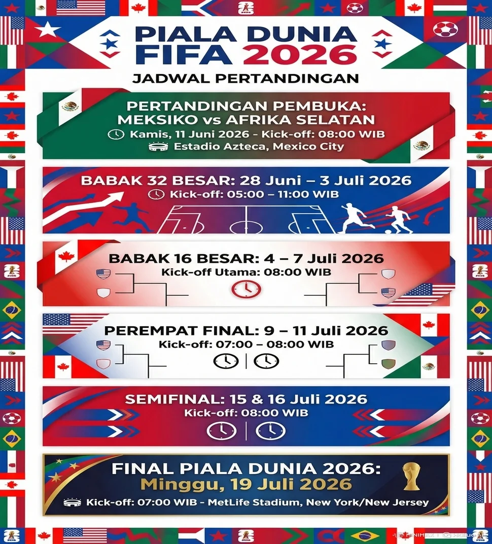 7 Fakta Menarik Hari Pertama Piala Dunia 2026: Hujan Kartu Merah hingga Rekor Bersejarah Meksiko