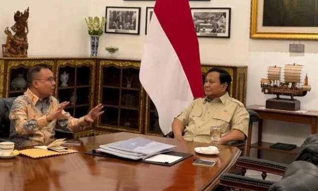 Dasco: Pertemuan Chatib Basri dengan Prabowo di Istana Tidak Membahas Reshuffle Kabinet Dasco: Pertemuan Chatib Basri dengan Prabowo di Istana Tidak Membahas Reshuffle Kabinet