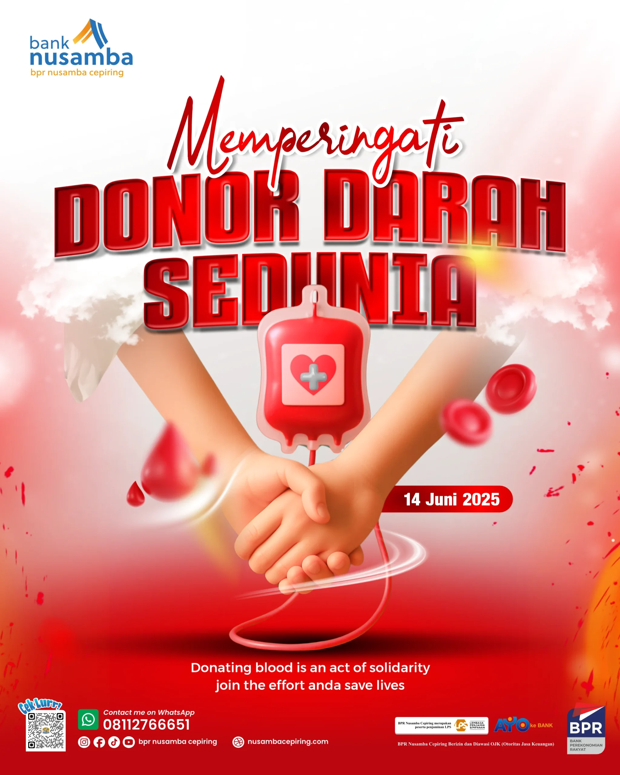 Hari Donor Darah Sedunia 2026: PMI Serukan Solidaritas Kemanusiaan Lewat Donor Darah