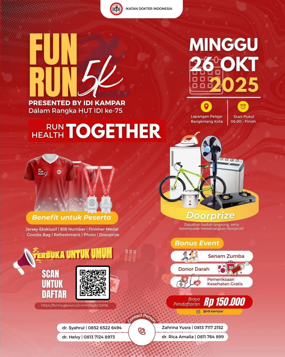 HUT ke-58 BPJS Kesehatan Gelar Fun Run Ajak Masyarakat Hidup Sehat