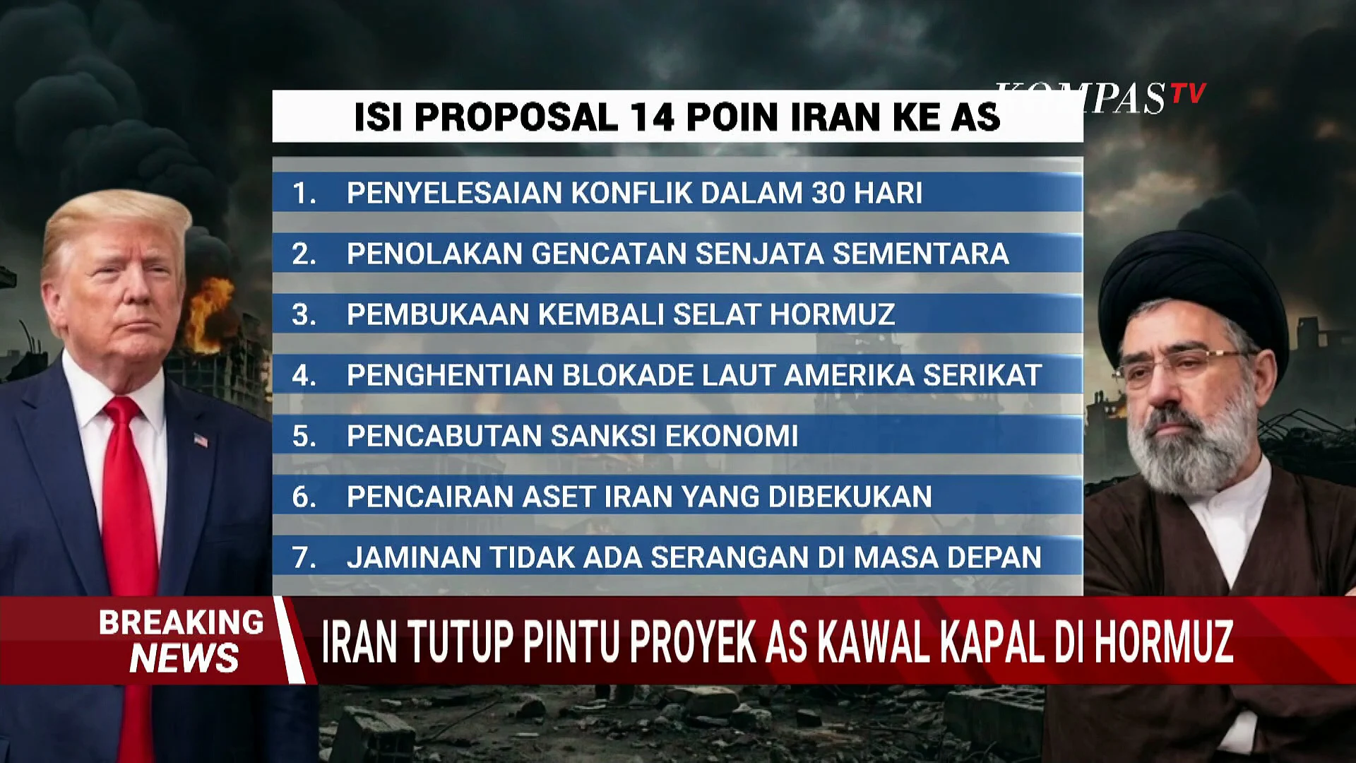Ini Teks Resmi 14 Poin Kesepakatan Damai AS dan Iran