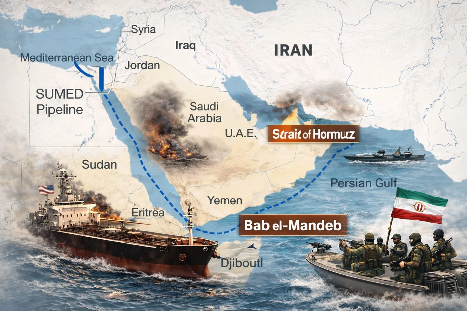 Iran Ancam Tutup Selat Bab al-Mandeb Usai Tangguhkan Perundingan Damai dengan AS