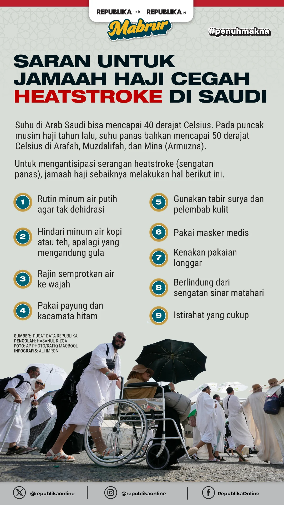 Jamaah Haji Dihimbau Segera Periksakan Diri ke Fasilitas Kesehatan Jika Terdeteksi Gejala Penyakit
