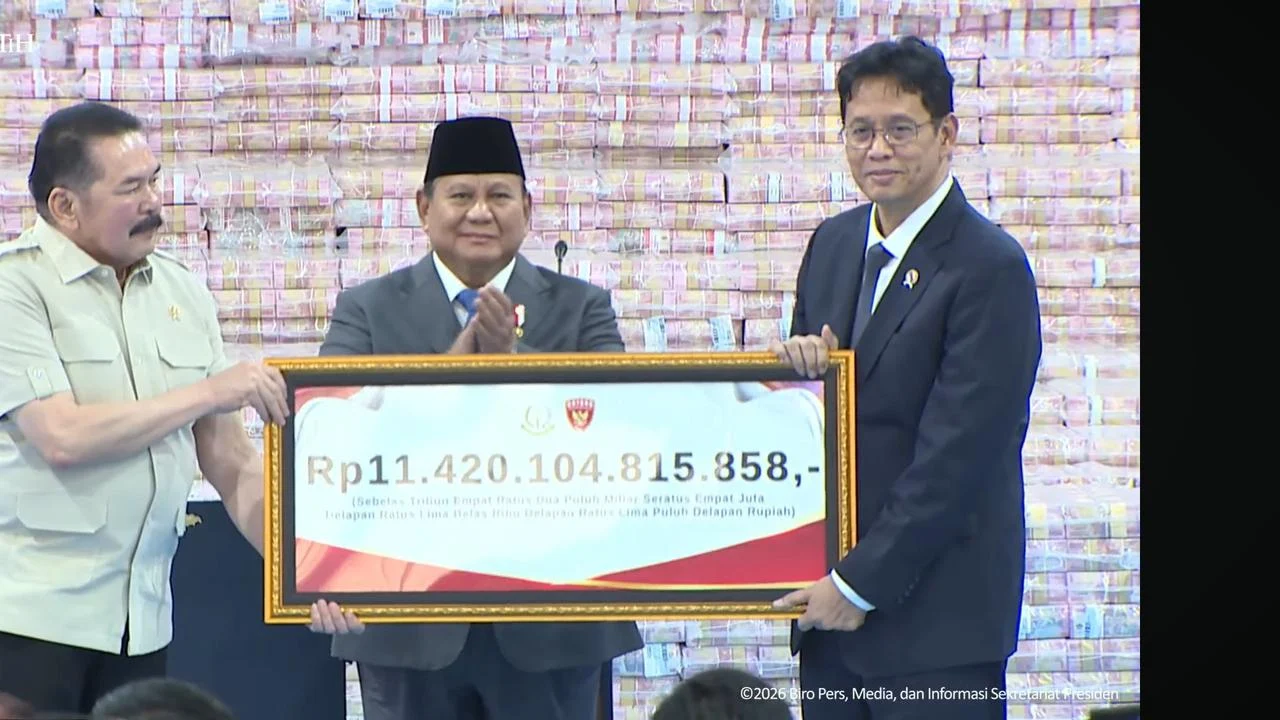 Kejagung Serahkan Rp 1,029 Triliun ke Menkeu Purbaya, Termasuk Aset Buronan Korupsi Eddy Tansil