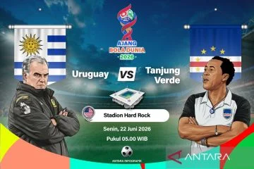 Kejutan Tanjung Verde Berlanjut, Uruguay Ditahan Imbang 2-2