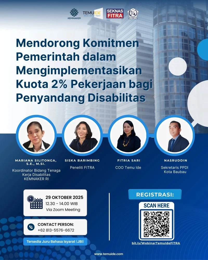 Kemensos Pionir Penerapan Kuota 2% untuk Pekerja Disabilitas