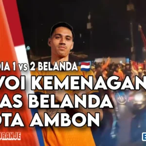 Konvoi Suporter Timnas Belanda Meriahkan Kota Ambon