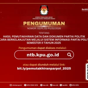KPU NTB Dorong Pemutakhiran Data SIPOL Partai Politik untuk Akurasi Berkelanjutan