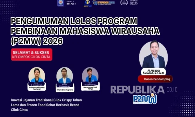 Mahasiswa UBSI Lolos P2MW Lewat Bisnis “Cilok Cinta”