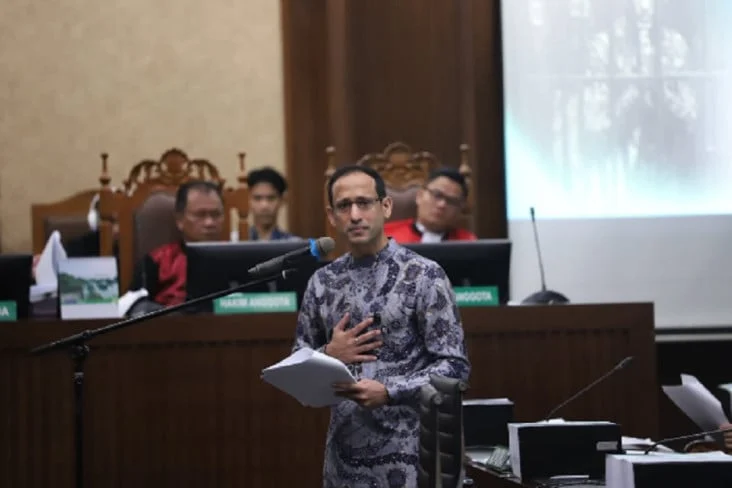 Nadiem Bacakan Pledoi: Usai Terima Bintang Mahaputra Adipradana Dihadiahi Jeruji Besi