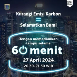 Pemprov DKI Jakarta Matikan Lampu Selama 60 Menit, Turunkan Emisi Karbon Sebanyak 60,14 Ton