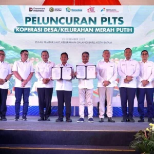 Pertamina NRE dan Kemenkop Percepat Pembangunan PLTS KDKMP Pulau Sembur