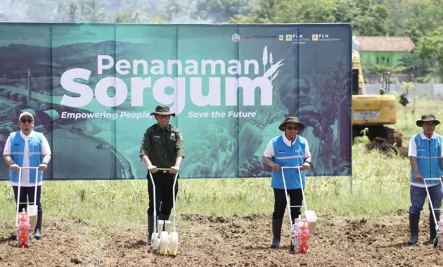 PLTU Pelabuhan Ratu Terapkan Co-Firing dengan Serbuk Sorgum