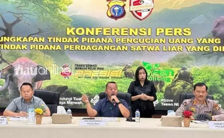 Polda Riau Bongkar TPPU Perdagangan Gading Gajah, Aliran Uang Capai Rp 1,8 Miliar