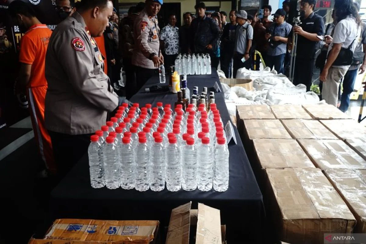 Polres Bantul Ungkap Penjualan Miras dengan Sistem COD