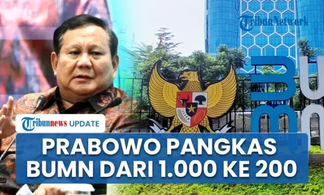 Prabowo Pangkas BUMN dari 1.000 Jadi 250 Perusahaan, Targetkan Efisiensi dan Transparansi