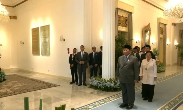 Prabowo Pimpin Upacara Hari Lahir Pancasila, Gibran dan Megawati Hadir Berdampingan Prabowo Pimpin Upacara Hari Lahir Pancasila, Gibran dan Megawati Hadir Berdampingan