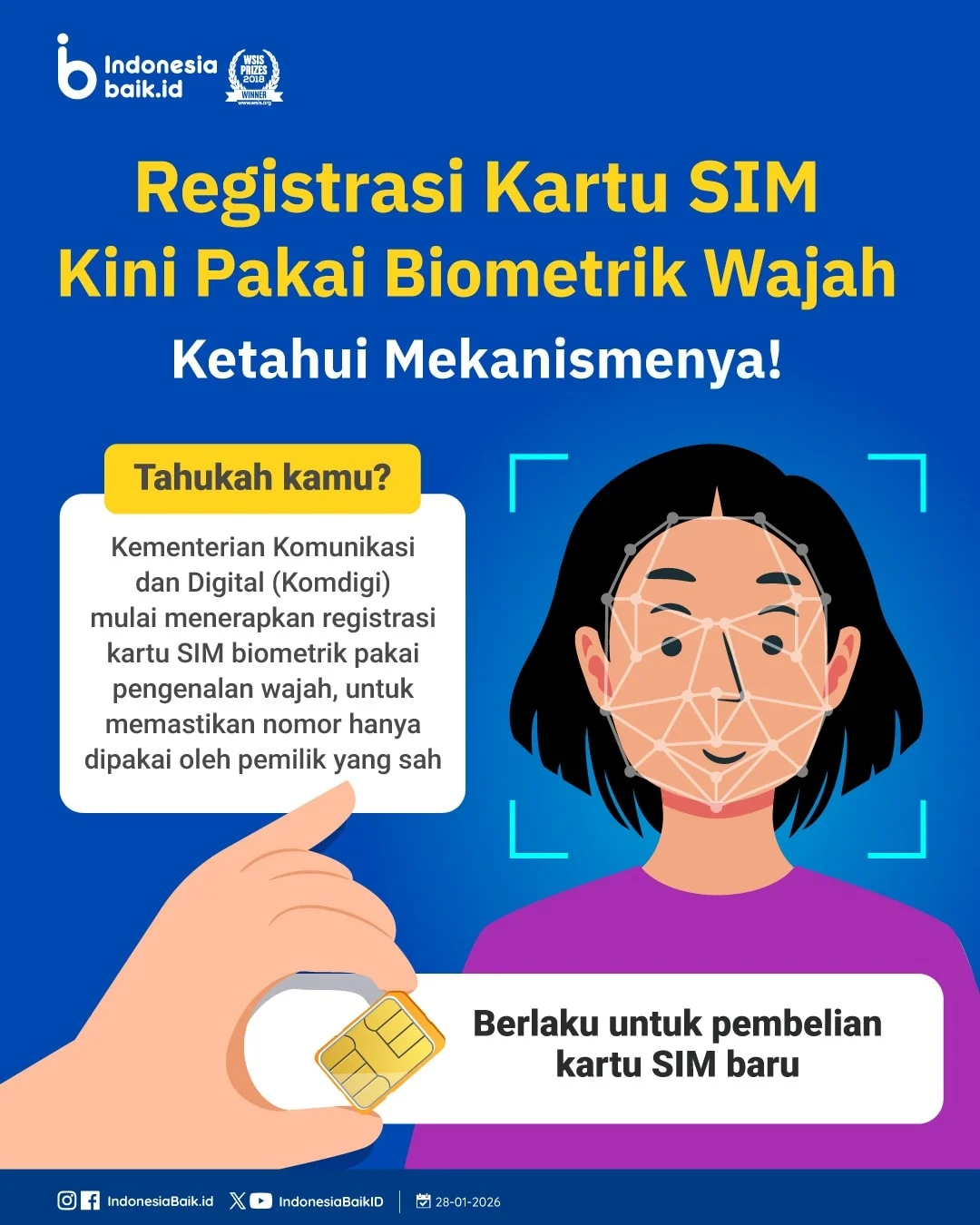 Registrasi SIM Biometrik Diharapkan Perkuat Keamanan Layanan Operasional Seluler