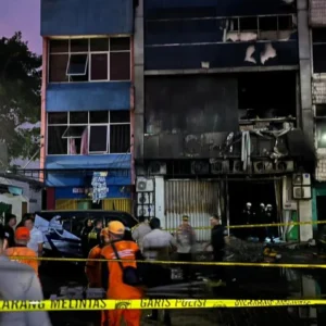 Saksi Mata Ungkap Detik-detik Kebakaran Pasar Jiung Kemayoran