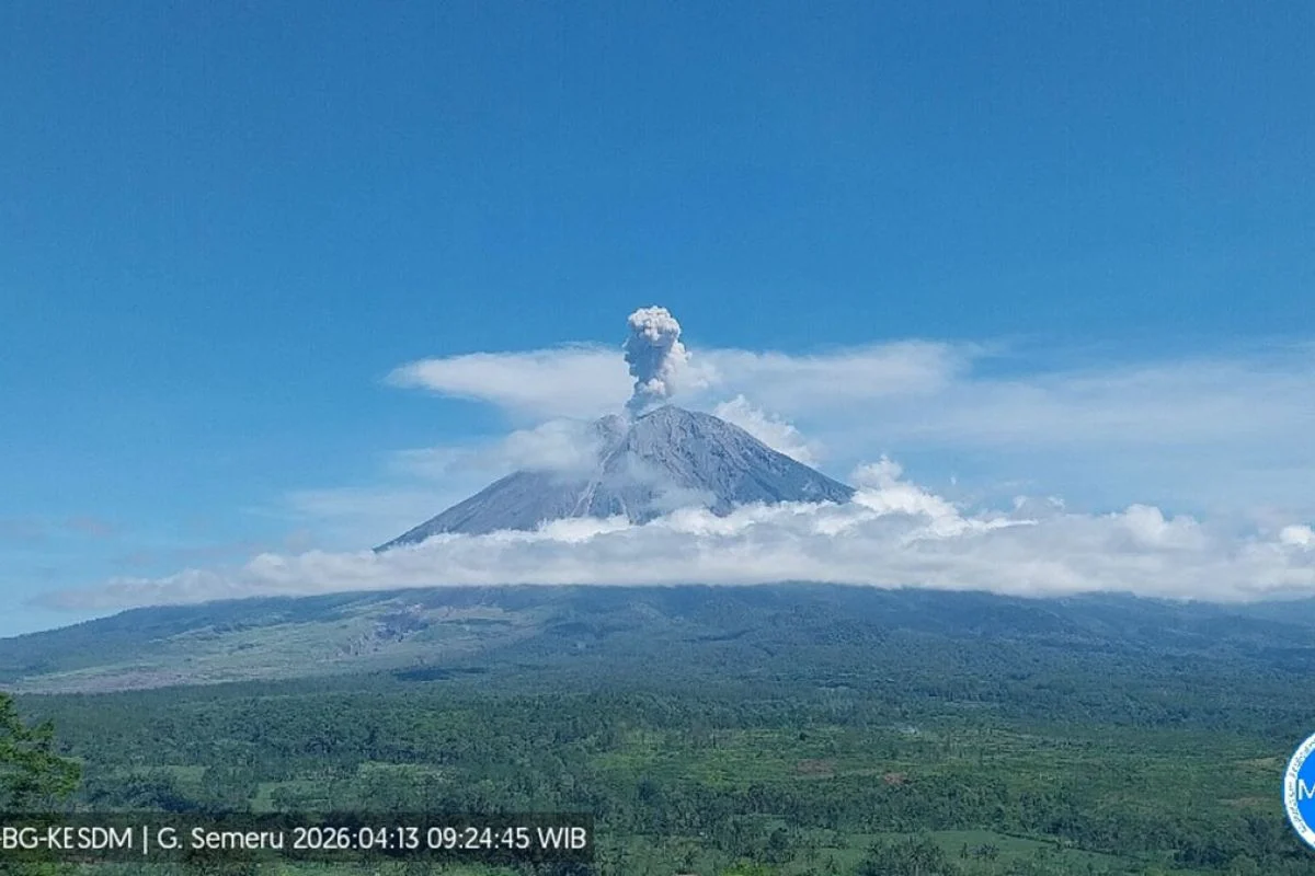 Semeru Erupsi Enam Kali, Tinggi Letusan Capai 1.000 Meter