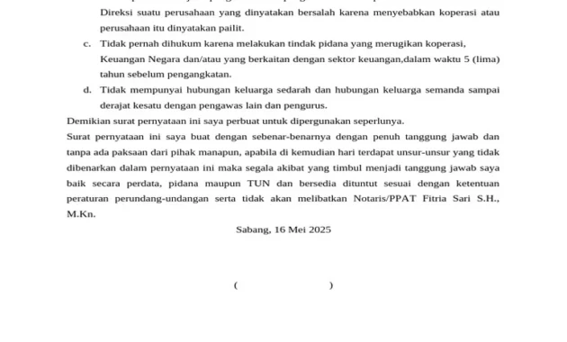 Surat Pernyataan Manajer Kopdes Merah Putih Bocor di Media Sosial, Penarikan Diri Dikenai Denda Rp 100 Juta