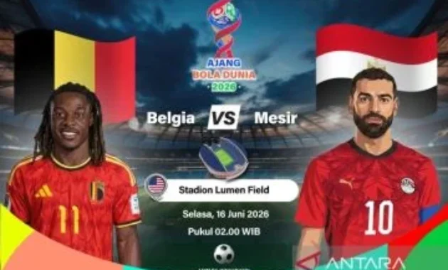 Susunan Pemain Belgia vs Mesir: De Bruyne dan Salah Jadi Starter