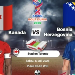 Susunan Pemain Kanada vs Bosnia-Herzegovina di Piala Dunia 2026