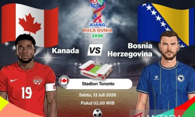 Susunan Pemain Kanada vs Bosnia-Herzegovina di Piala Dunia 2026