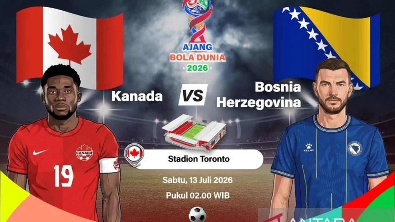 Susunan Pemain Kanada vs Bosnia-Herzegovina di Piala Dunia 2026