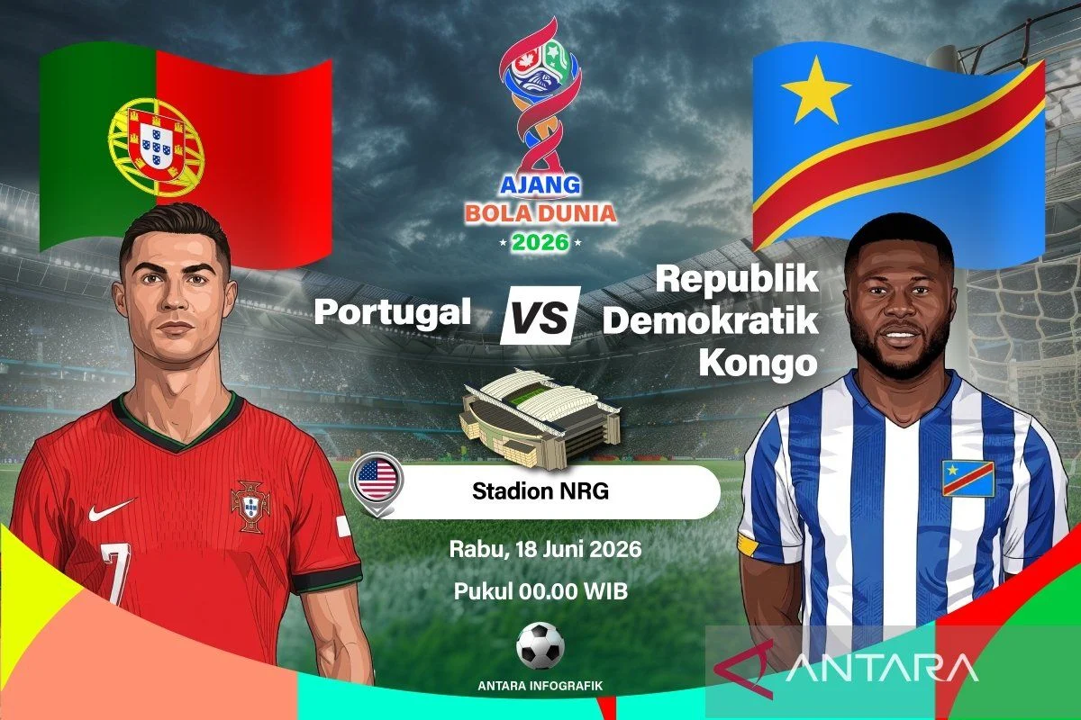 Susunan pemain Portugal vs Kongo: Ronaldo, Bruno, Bernardo starter