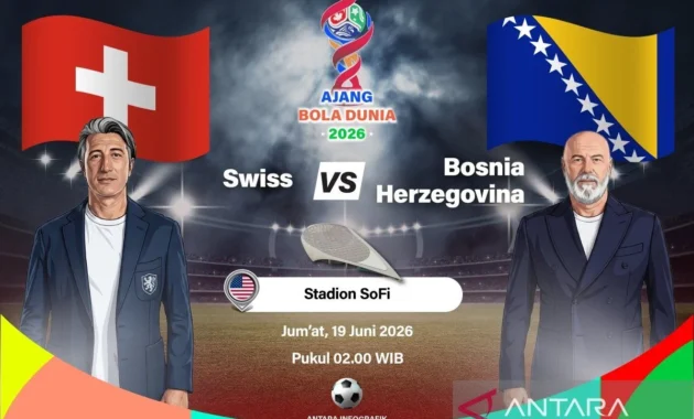 Swiss Raih Kemenangan Pertama Usai Gilas Bosnia dan Herzegovina 4-1