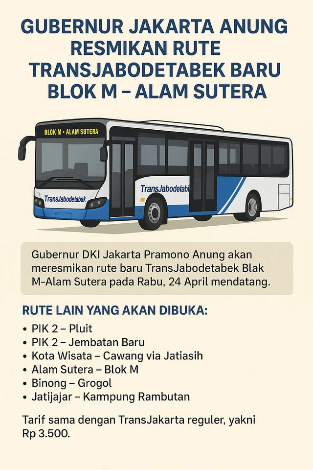 Tarif Transjabodetabek Akan Naik, Tidak Semua Rute Terkena Kenaikan, Kata Pramono