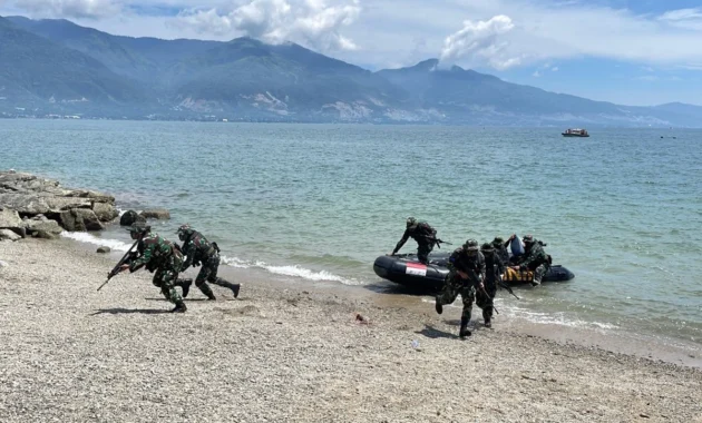 TNI AL Perkuat Kesiapan Tempur Prajurit Lewat Operasi Trisila II di Palu