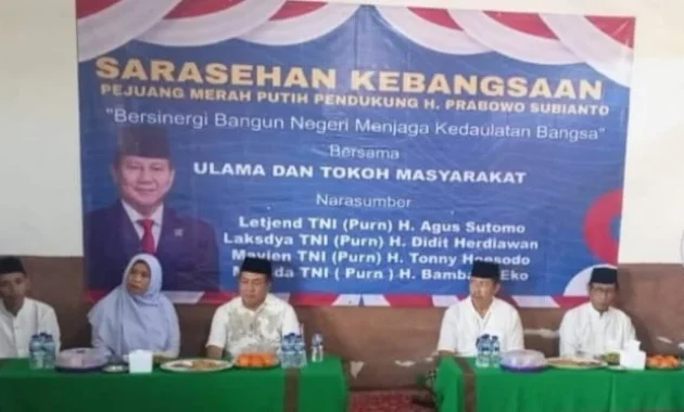 Tutup Sarasehan Kebangsaan, Prabowo Terima Usulan dari Akademisi