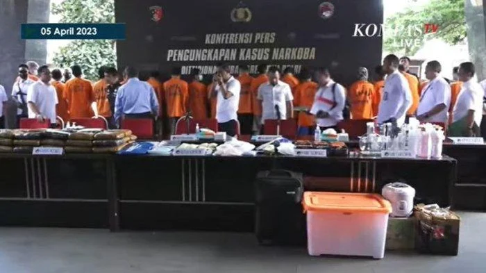 Ungkap Kasus Narkoba Jaringan Internasional, Polri Amankan Barbuk Senilai Lebih dari Setengah Triliun