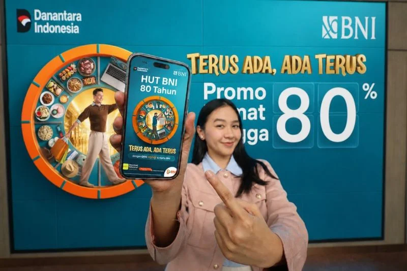 BNI Rayakan 80 Tahun dengan Promo Spesial 'Terus Ada, Ada Terus'