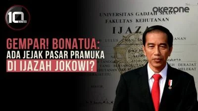 Bonatua Bongkar Kejanggalan Fatal Legalisir Ijazah Jokowi