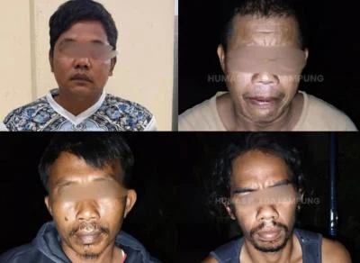 Empat Pelaku Pembunuhan Tapir Langka di Lampung Ditangkap