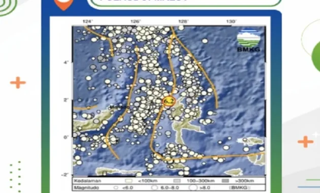 Gempa M 6,2 Guncang Pulau Doi Maluku Utara, BMKG Pastikan Tidak Berpotensi Tsunami