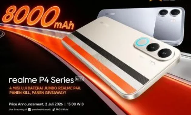 HP Gaming Terjangkau dengan Baterai Jumbo, realme P4 Series Resmi Meluncur di Indonesia