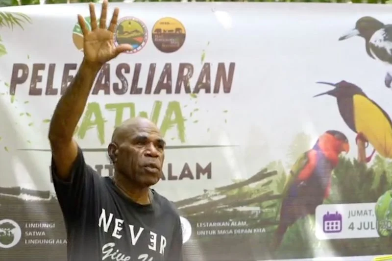 Karantina Papua Lepas Liar Belasan Flora dan Fauna Langka ke Hutan