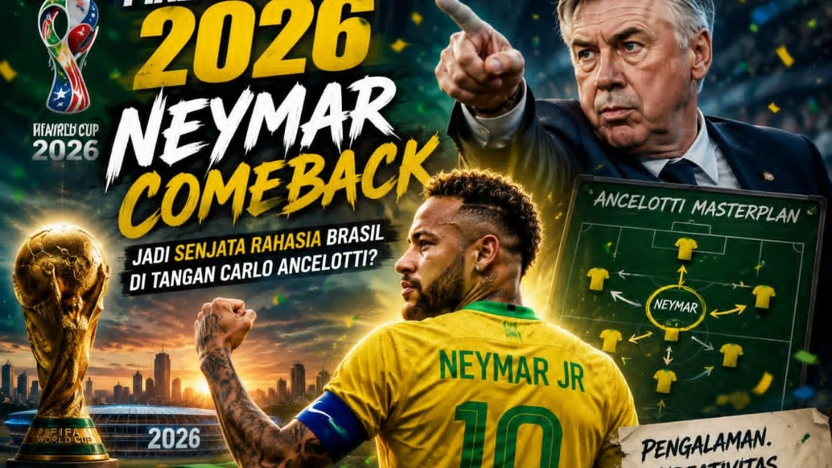 Kekalahan Memalukan Brasil di Piala Dunia: Ancelotti dan Neymar Jadi Sasaran Kritik Pedas