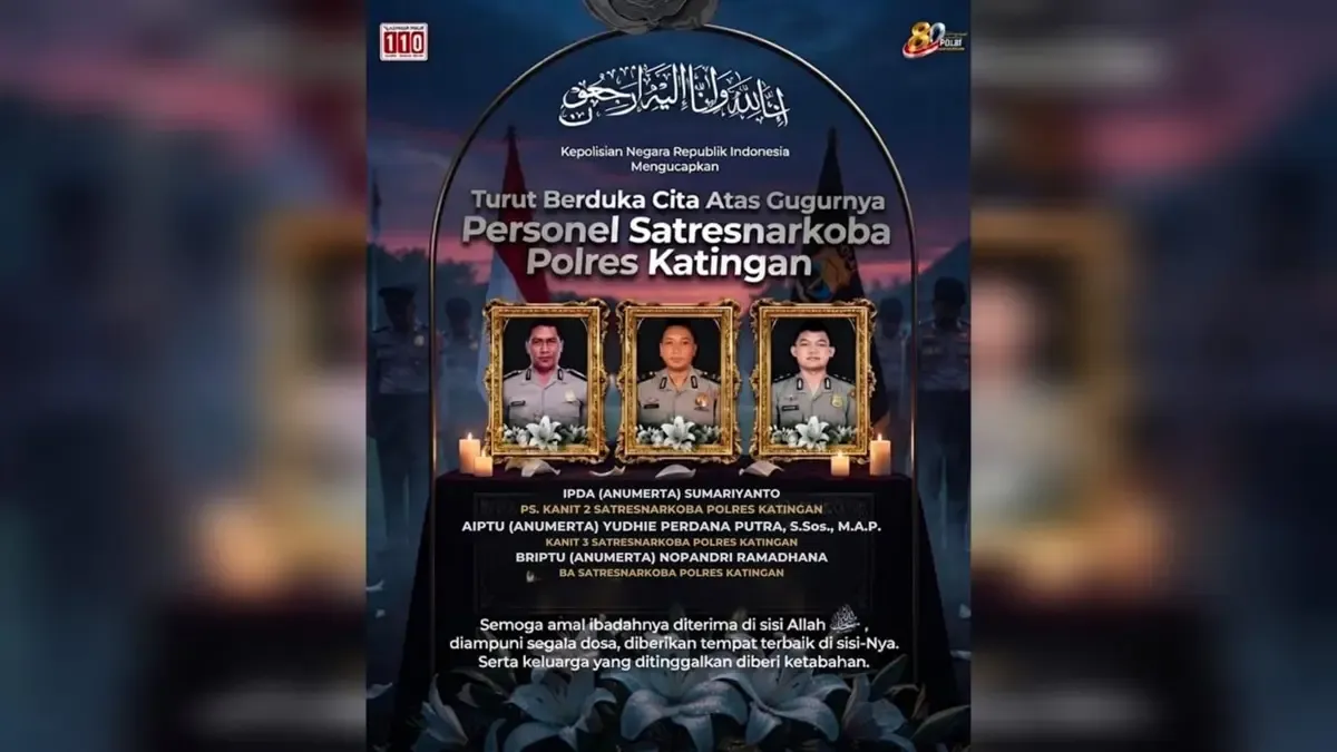 Kenaikan Pangkat Anumerta untuk 3 Personel Polres Katingan yang Gugur saat Gerebek Bandar Narkoba