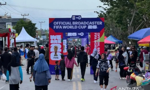 Nobar Piala Dunia di Banda Aceh Satukan Warga, Dorong Penjualan UMKM