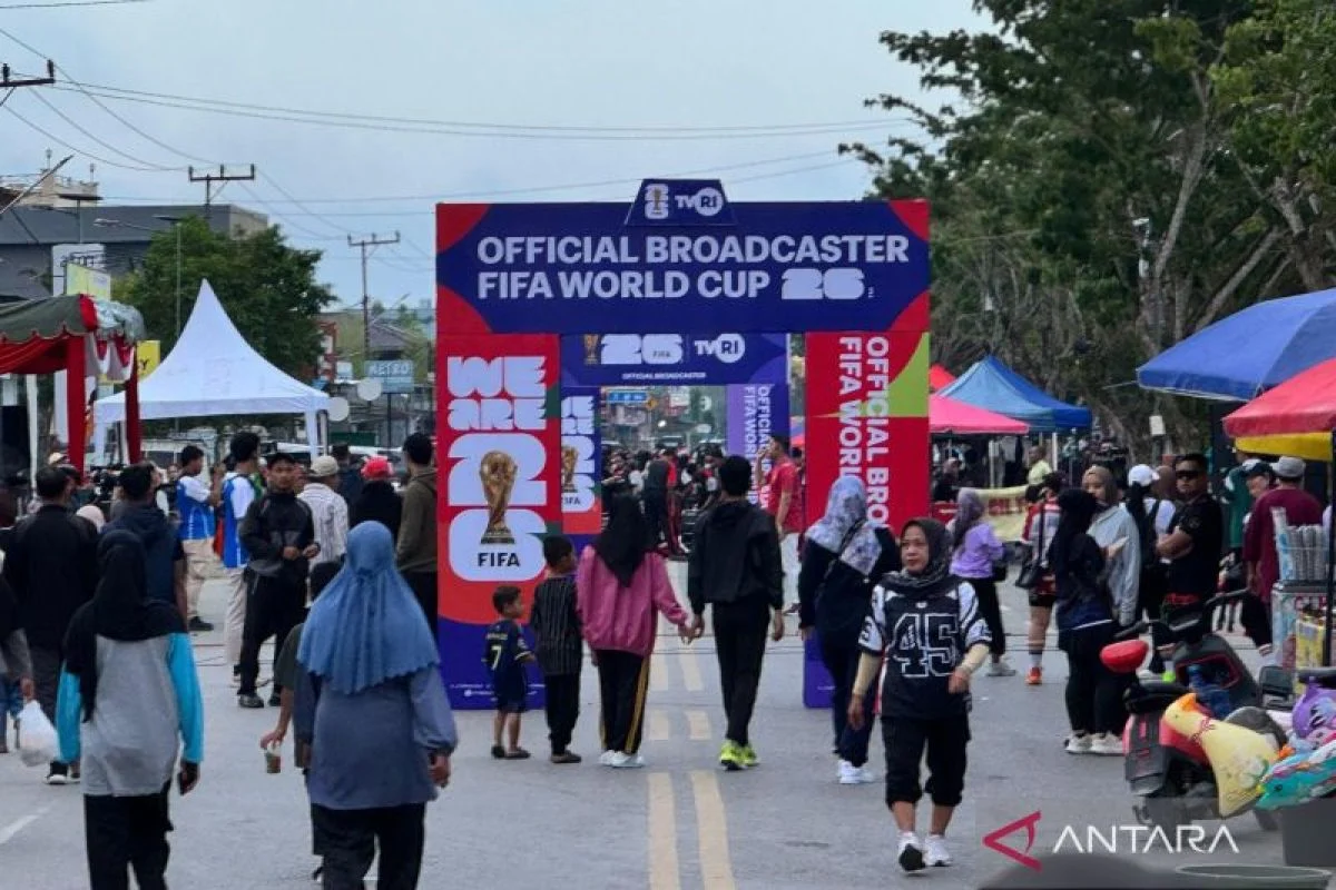Nobar Piala Dunia di Banda Aceh Satukan Warga, Dorong Penjualan UMKM