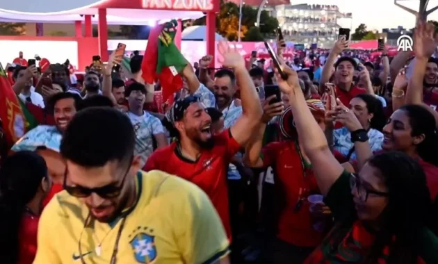 Pendukung Portugal Rayakan Kemenangan Setelah Ronaldo CS Tekuk Kroasia