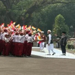 Presiden Prabowo Jamu PM Narendra Modi di Istana