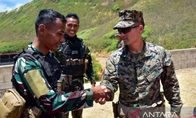 US Marine Puji Keahlian Menembak Marinir TNI AL di Ajang RIMPAC