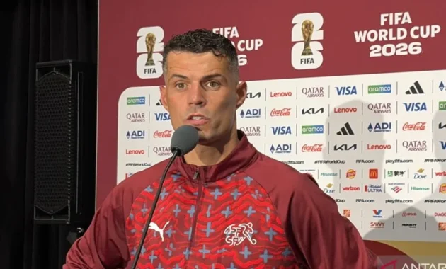 Xhaka nilai Swiss tampil lebih matang di fase gugur Xhaka nilai Swiss tampil lebih matang di fase gugur